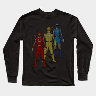 NINJA STORM RED YELLOW & BLUE POWER RANGERS NINJA STORM Long Sleeve T-Shirt